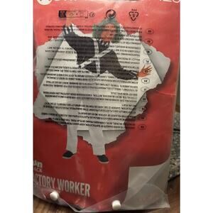 Kids Chocolate Factory Worker Costume Boys Girls Oompa Loompa Outfit Halloween M
